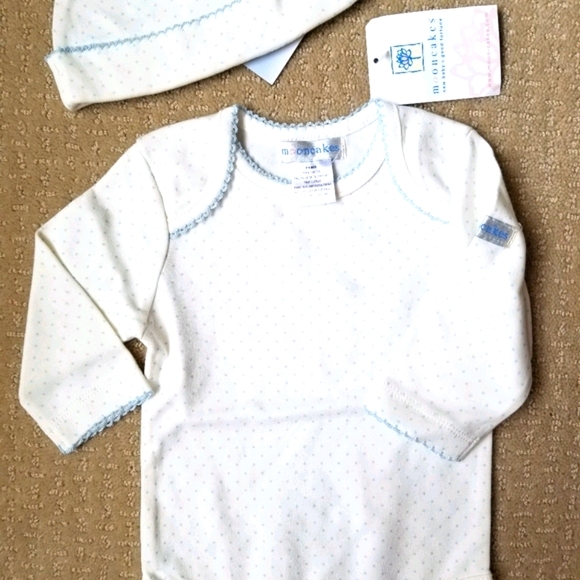 Nwt Moon Cakes Onepiece and Matching Beanie 0-6 m - Picture 2 of 8